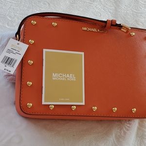 🌷MICHAEL KORS SANDRINE STUD TANGERINE LTH LG⚘